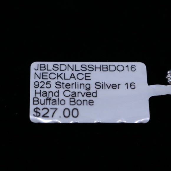 Hand Carved Dolphin Sterling Silver Necklace, 16 inch - Picture 6 of 6